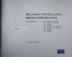 Maschine: TRUMPF HL 3006D Laserstrahl-Quellen