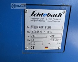 Maschine: SCHLEBACH Mini Prof Plus Profilieranlagen