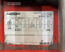 Maschine: FRONIUS MagicWave 4000 Job G/F Schweissgeräte