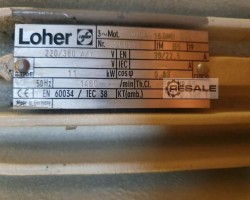 Maschine: LOHER SIEMENS LENZE 22 kW, 15 kW, 11 kW, 7,5 kW Phasen-Elektromotoren mit Fuß und Flansch