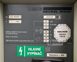 Maschine: DECKEL MAHO DMC 125 FD hi-dyn Vertikale CNC Bearbeitungszentren