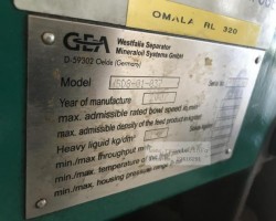 Maschine: GEA WESTFALIA BILGE MASTER 1500