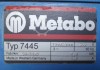 Maschine: METABO 7445 - 72730 Bürstenentgratmaschine