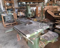 Maschine: ALDINDER Tischkreissäge Formatkreissäge mit besäumschlitten