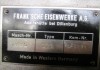 Maschine: FRANK‘ SCHE 516 HEFTMASCHINE