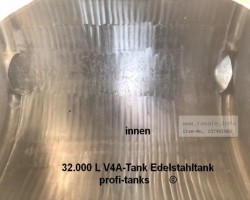 Maschine:  Chloride Wasserstoff VE-Wasser Edelstahltank 32.000 L V4A