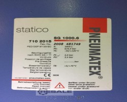 Maschine: PNEUMATEX Statico Druckausdehnungsgefäß mit fester Gasfüllung
