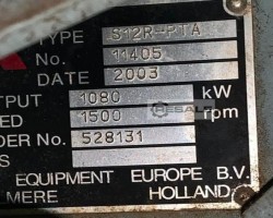 Maschine: MITSUBISHI S12R PTA Dieselmotoren