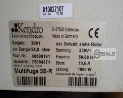 Maschine: HERAEUS MULTIFUGE 3-SR Zentrifugen