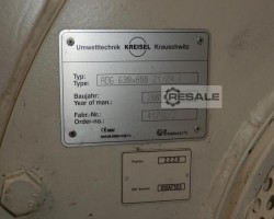Maschine: UMWELTTECHNIK KREISEL ADG 630 x 800 x 21-24 Z Zellenradschleuse aus Edelstahl 800 x 500 mm