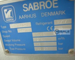 Maschine: SABROE SMC 104L und CMO 28 Verdichter, Kompressor