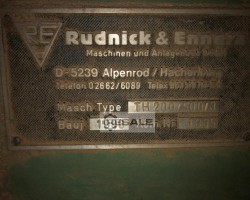 Maschine: RUDNICK ENNERS TH 200/500/3 Hackeranlagen