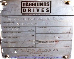 Maschine: HAGGLUNDS MK64 11100 AO RN 0100 Hydraulikmotor