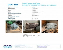 Maschine: TWIN DISC MG 509 Motoren