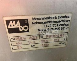 Maschine: MADO, KOLBE, MEW 621+P100 Fleischwölfe