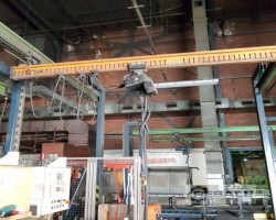 Maschine: STAHL 250kg Hängekrananlage mit Standkonstruktion