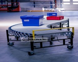 Maschine: REGALUX EPR610-4000 Scherenrollenbahn Länge 4000mm Rollenbreite 610mm