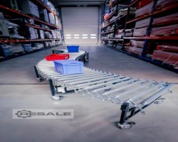 Maschine: REGALUX EPR760-4000 Scherenrollenbahn Länge 4000mm Rollenbreite 760mm