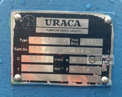 Maschine: URACA KD613 Hochdruckpumpen (100 Bar) Pumpen