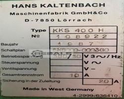 Maschine: KALTENBACH KKS 400 H Kaltkreissägemaschinen