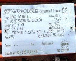 Maschine: SEW-USOCOME RF67 DT90L4 Getriebemotoren