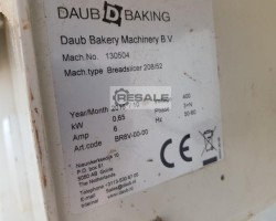 Maschine: DAUB BAKERY MASCHINERY B. BREADSLICER 208/52 Zuschneidetische