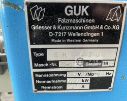 Maschine: GUK EK420 Falzautomaten