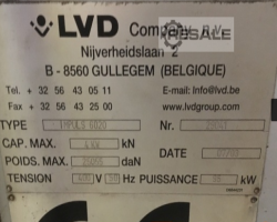 Maschine: LVD-6020 - IMPULS 6020- IMPULS  6000 X 2000 Laserschneidemaschinen