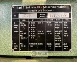 Maschine: KARL TRäNKLEIN Zwillingspresse 