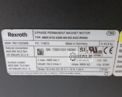 Maschine: REXROTH MSK101D-0200-NN-M2-AG2-RNNN, Synchronmotor,