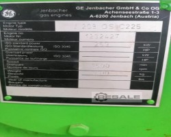 Maschine: JENBACHER J 208 GS Gasgeneratoren
