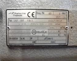 Maschine: RIETSCHLE THOMAS SAP 180 Seitenkanalverdichter