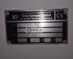 Maschine: KEMPER ECO 75 Rührmaschinen