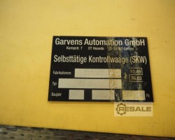 Maschine: GARVENS 3 Bahning Waagen
