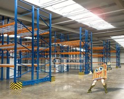 Maschine: NEDCON  Palettenregale 5,5 m, 20 Rahmen, 90 Traversen 3t