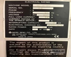 Maschine: MORI SEIKI SL 150 CNC Drehmaschinen