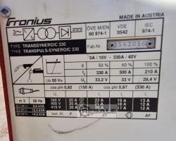 Maschine: FRONIUS TPS330 MIG MAG Schutzgasschweissgeräte