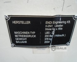 Maschine: ENDI ENGINEERING LBS-20 Stanzen