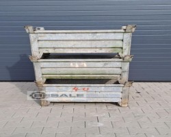 Maschine: THYSSEN 850x560x580 mm (BxTxH) Stapelbehälter Stahlbehälter