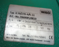 Maschine: WILO IL50/270-4/4-S1 Trockenläufer
