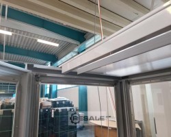 Maschine: KMS 548 x 129 x 200cm hoch Hochqualitative Maschineneinhausung,