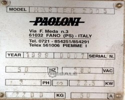 Maschine: PAOLONI FIMAL Master 2005 Hobelautomaten
