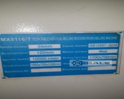 Maschine: WOODLAND MACHINERY MX5116T+ V-380 CNC Fräs- und Bohranlagen