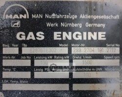 Maschine: MAN E2876 TE302 Blockheizkraftwerke (BHKW)