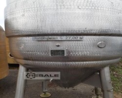 Maschine: SCHOLTEN TANKS R33 Edelstahltank, stehend, Volumen: 2,7 m³