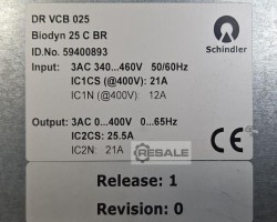 Maschine: SCHINDLER DR VCB 025 Biodyn 25 C BR Frequenzumrichter
