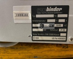Maschine: BINDER  Brutschrank/Inkubator