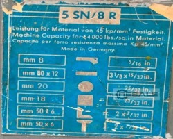 Maschine: MUBEA 5 SN/8 R Profilstahlscheren