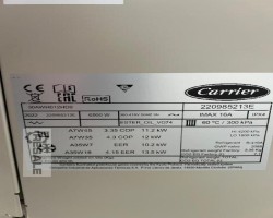 Maschine: CARRIER 30AWH012HD9 Wärmepumpe