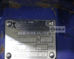 Maschine: SPECK 65/250 Wasser- Kreiselpumpe